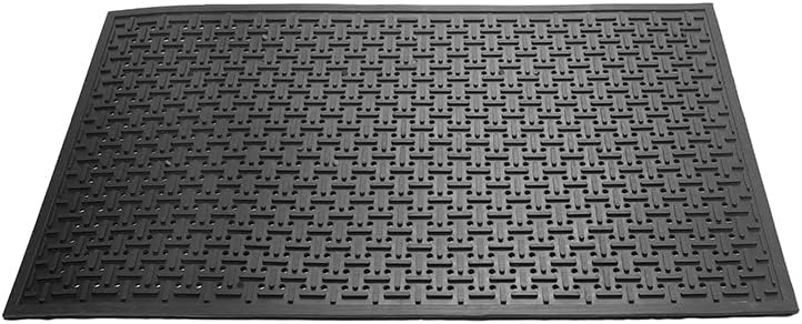 smabee New Rubber Non-Slip Waterproof Floor Mat Heavy Duty Anti-Fatigue Mats 33"x57" for Wet or Snow Deck, Restaurant Bar Kitchen Yard Boat